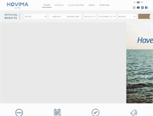 Tablet Screenshot of hovima-hotels.com